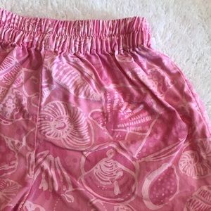 Pink Seashell Baby Girl Shorts, Lilly Pulitzer
